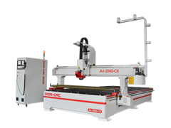 2040 CNC wood router machine with press roller Disc tool mag
